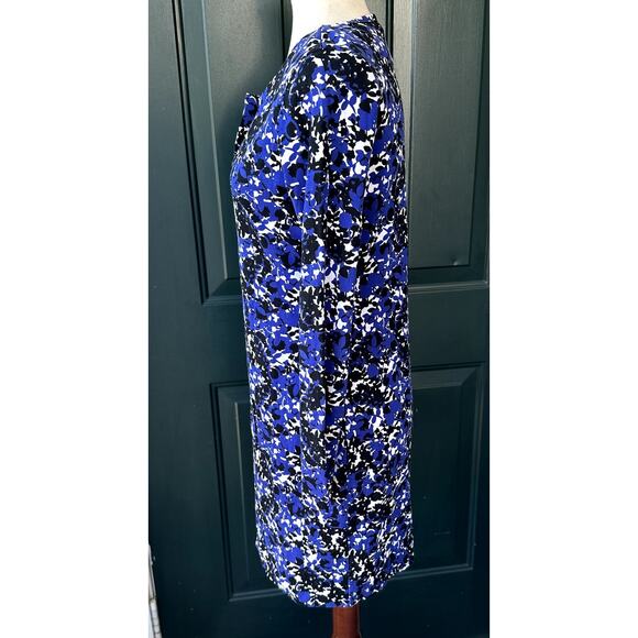 Diane von Furstenberg Cotton Silk Knit Sheath Dress w/ V-Neck Office Work Career - Picture 4 of 9